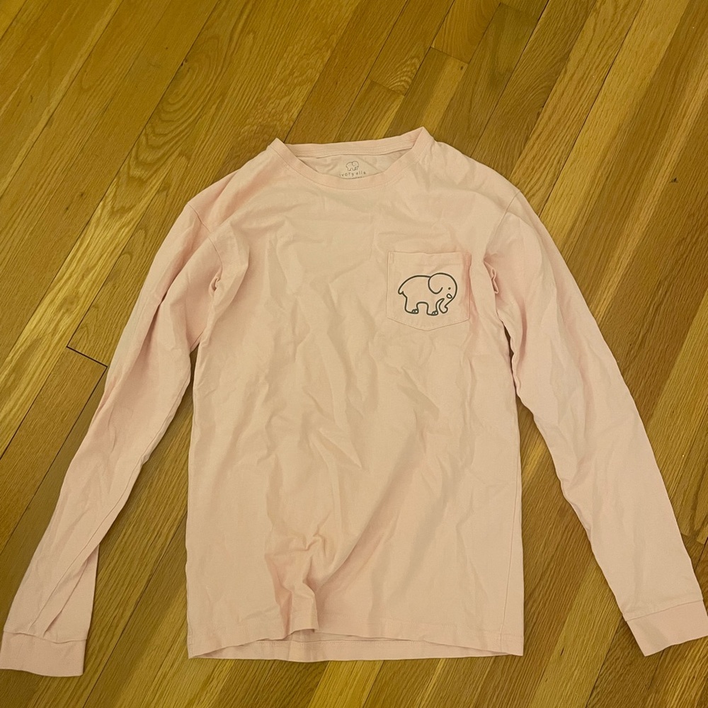 pink ivory ella long sleeve t shirt size small
